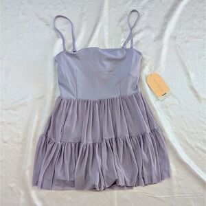 New Blogilates Women's Ballerina Active Workout Dress Purple Large (8-10)